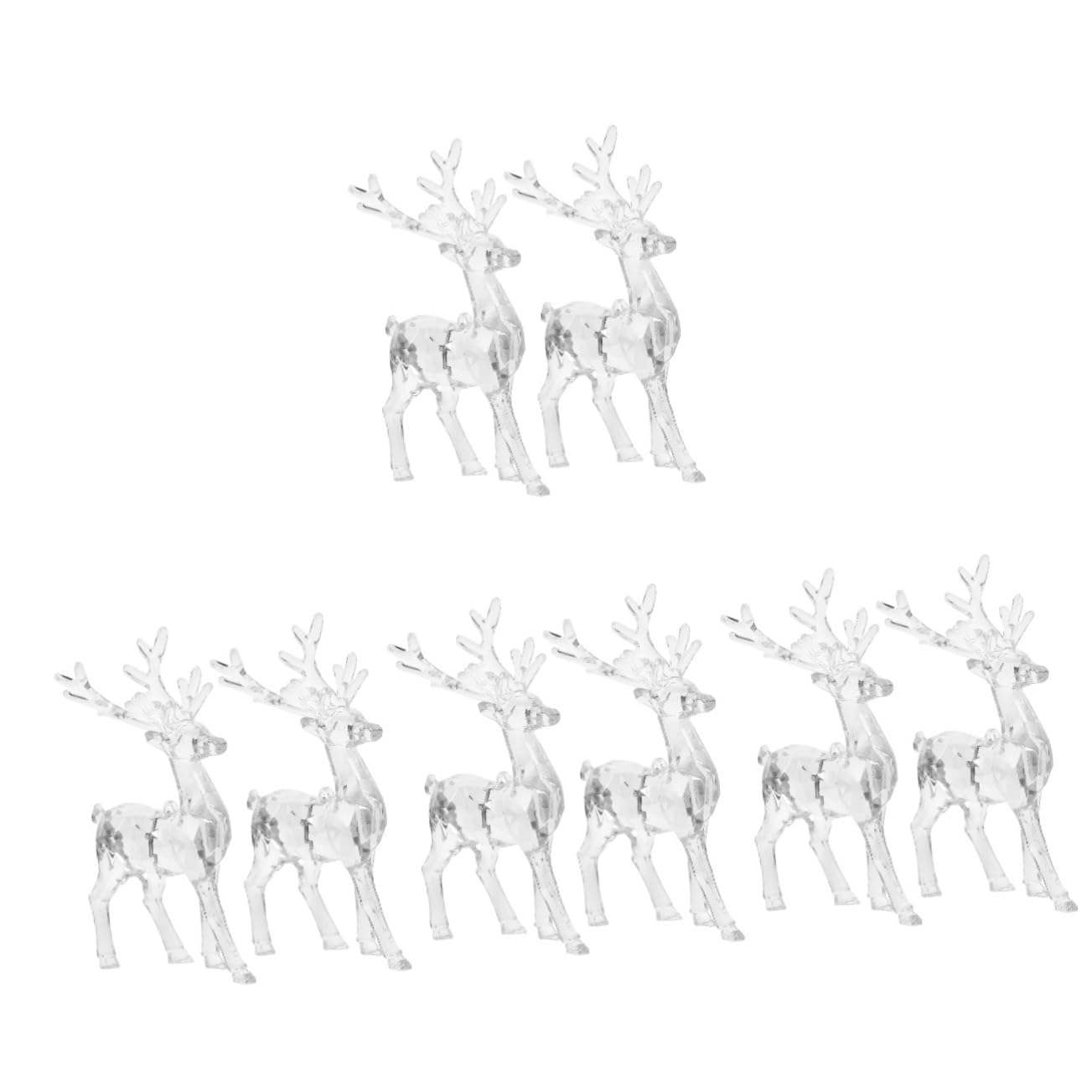 Zerodeko 4 Juegos Christmas Tree Xmas Tree Decoração Navidad Pegatinas Colgante Colgante De Navidad De Navidad Adornos para Arboles De Navidad Acrílico Transparent 2 Piezas * 4