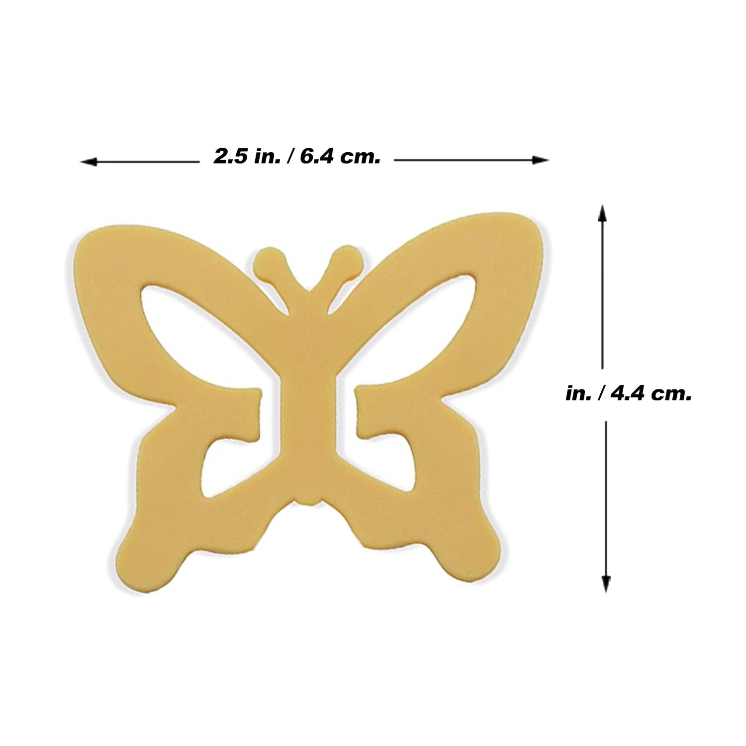Dimore Razor Clips Bra Strap - Clips Racer Back Conceal Straps Cleavage, Bra Strap clip holder hook, Anti Slip Bra strap holder, Free Size (SET OF 3). (SKIN, BUTTERFLY SHAPE) - Image 2 thumbnail