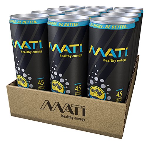 MATI Natural Healthy Energy Drink Tropical 12 ounce (12 Pack)