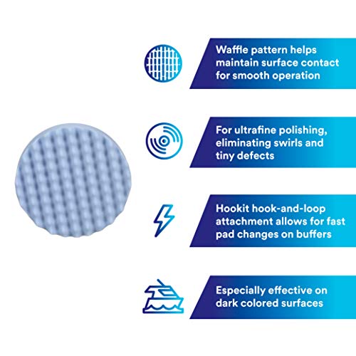 Image of 3M 05733 Perfect It Ultrafine Polishing Pad, 8 inch (Pack of 2)