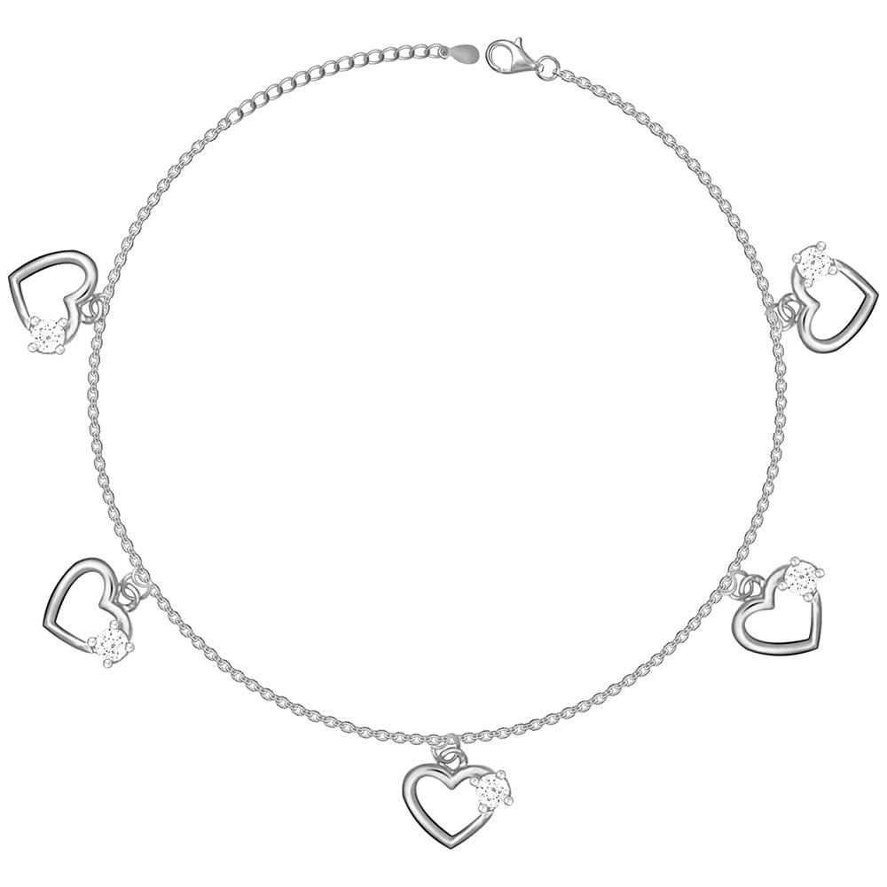 GIVA 925 Silver Small Heart Charm Anklet, (Single) Gifts for Girlfriend, Gifts for Women & Girls| With Certificate of Authenticity and 925 Stamp | 6 Month Warranty* (B09DGK92BS) Amazon Price History, Amazon Price Tracker