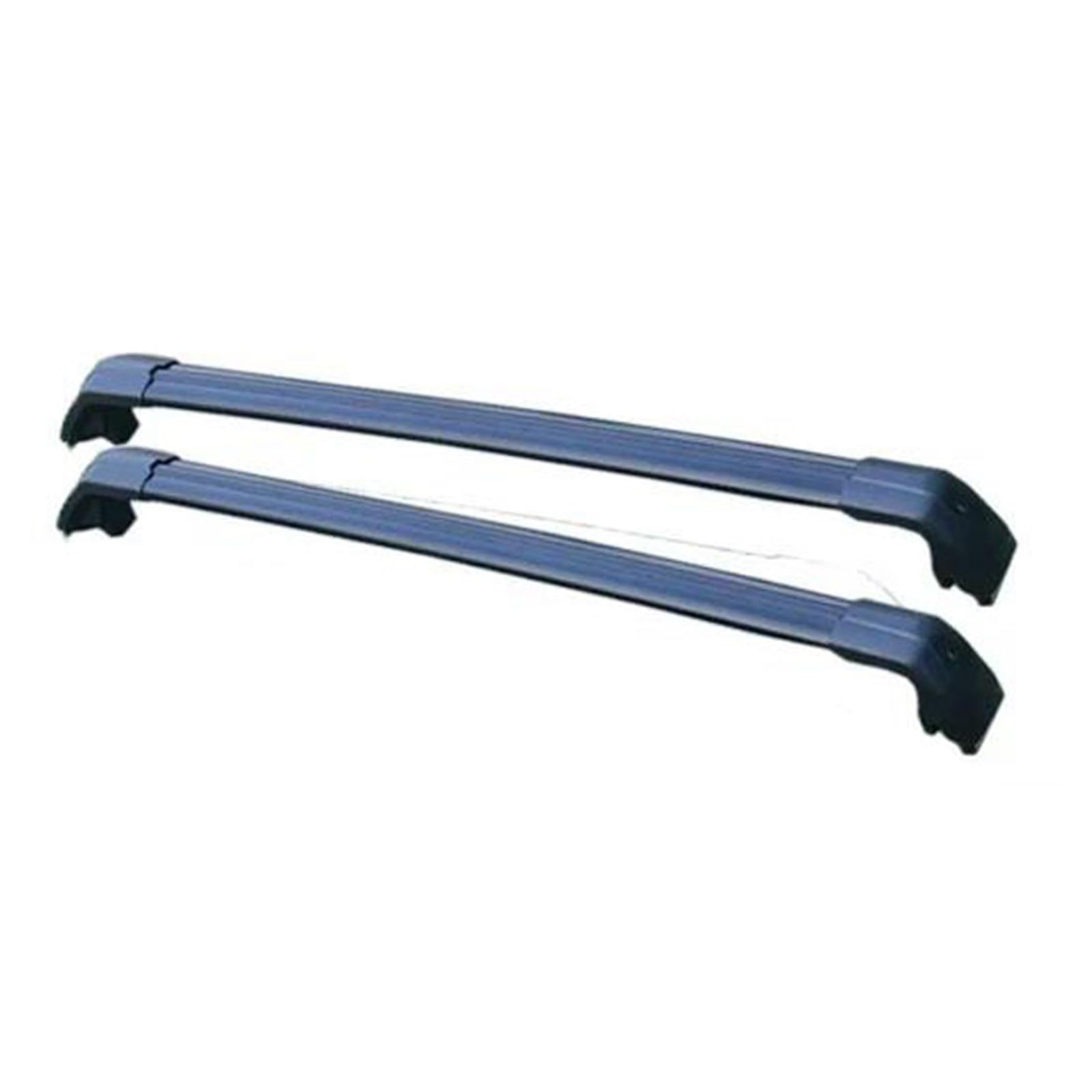 Dachgepäckträger Wanne 2 Stücke Aluminium Legierung Dach Bars Für Vw Für Id4 Für Id.4 X 2021-2024 Seite Kreuz Schienen Rack Gepäck(Black)