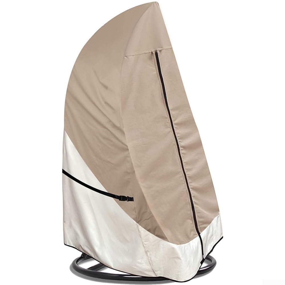 Wetterfeste Eierstuhl Schutzhülle 420D Stoff Khaki(230x200CM)