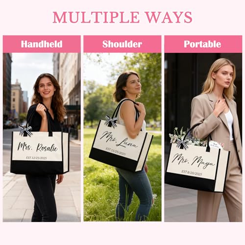 CXCC Mrs Bag Mrs. Last Name Est Year Tote Bag miniatura 7