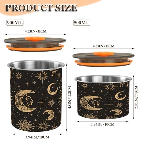 Contenedor de Café Hermético KEEPREAL de Acero Inoxidable 500ml miniatura 2