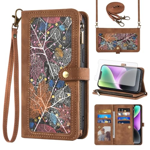 Coque iPhone 14 Asuwish marron pour éviter les rayures au quotidien