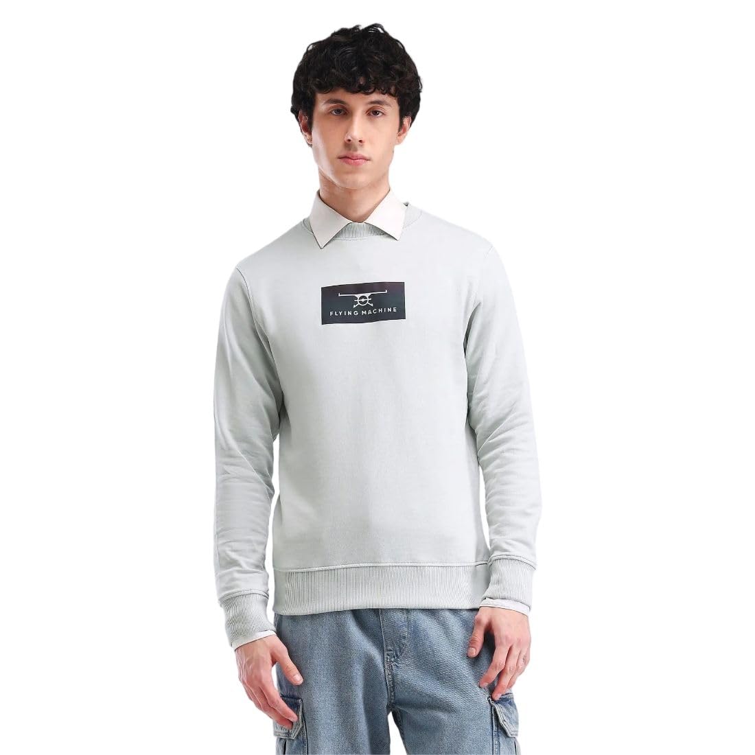 flying machine Men's Regular Fit Sweatshirt| Printed-picture-49