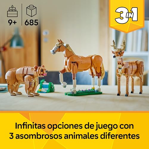 Image of LEGO Creator 3in1 Beautiful Horse Toy Animal Building Set 31166 Toys for 9+ Gift for Boys and Girls