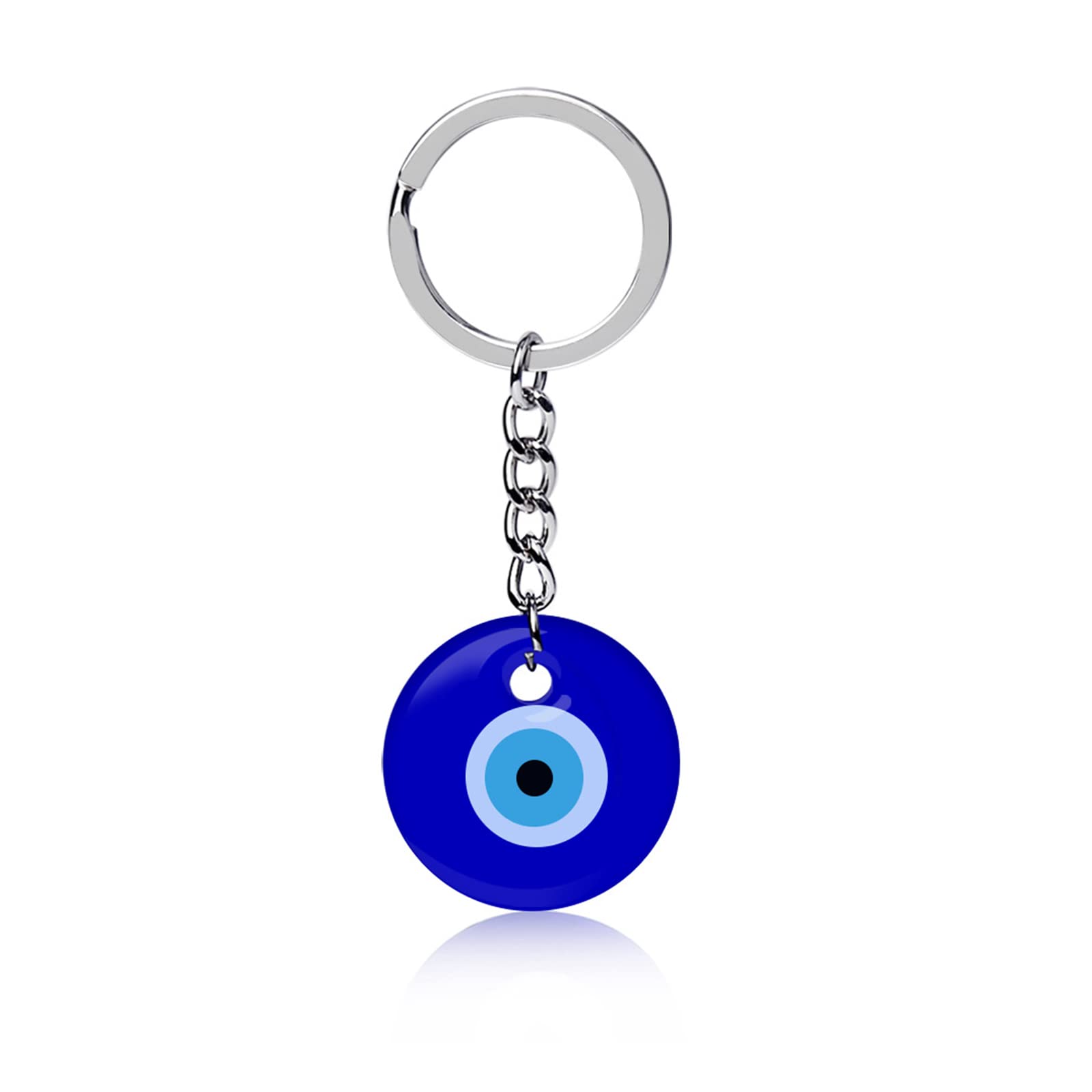 FORUBUS Evil Eye Keyring For Women Men Protection Amulet Keepsake, Turkish Eye Hamsa Hand Key Chains Bring Luck Jewelry