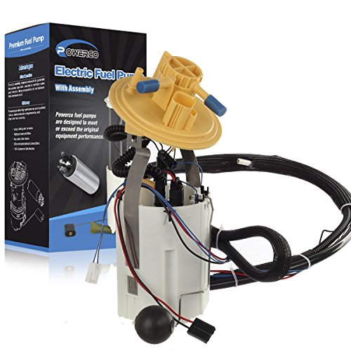 POWERCO Fuel Pump Compatible with S60 L5-2.3L With Plastic Tank 2001-2002 & Compatible with S80 L6-2.8L 1999-2001 (Gas Only)- E8633M Assembly with Float FG1251 P76363M
