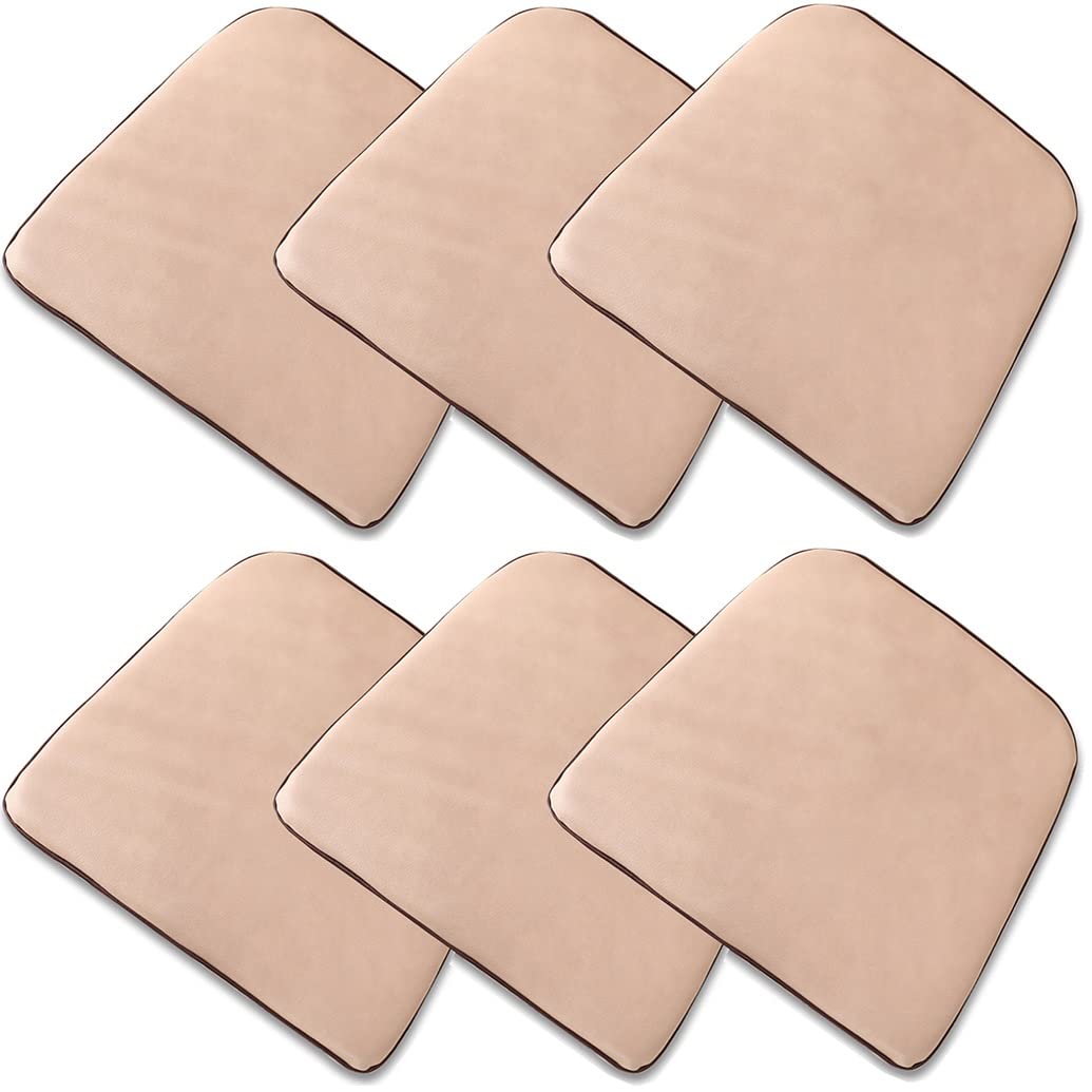 Housses de siège de chaise PU multicolore 44x40cm lot de 6
