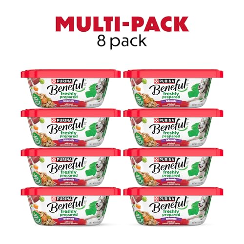 Purina Beneful Wet Dog Food, Chopped Blends With Beef - (8) 10 oz. Tubs