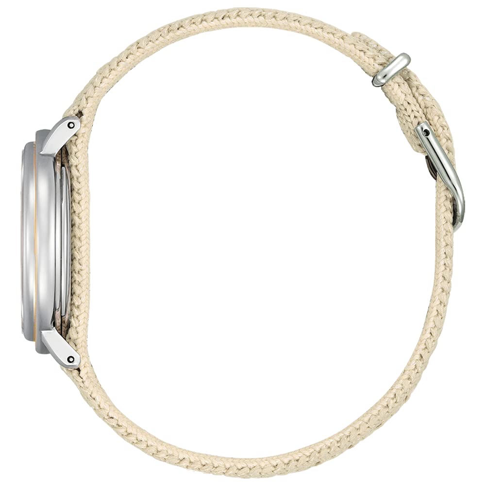 Citizen Damen Analog Eco-Drive Armbanduhr mit Stoffband L Ambiluna Collection