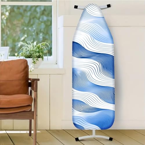 Image of Nuxovilar Flowing Wave Lines Ironing Board Cover 15x54 Polyester