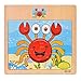 CCLIFE Wooden Jigsaw Puzzles Set for Kids 3-6 Years 12 Piece Colorful Wooden Educational Marine(4 Puzzles)