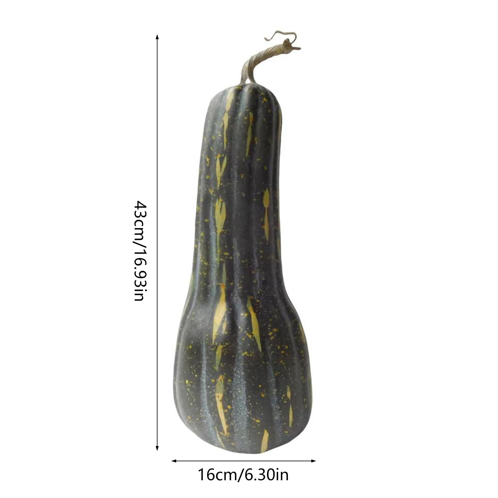 Zucche Artificiali Realistiche zucche Lunghe finte in Schiuma per l ' Esposizione cestini Puntelli fotografici Decorazioni per Ringraziamento Zucca Artificiale