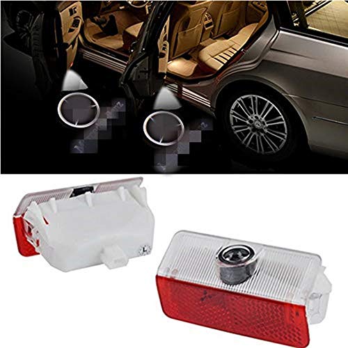 QJZoncuji Coche Logo LED Proyector luces puerta, 2 PC Coche LED Logo Puerta Iluminación (For GLK)