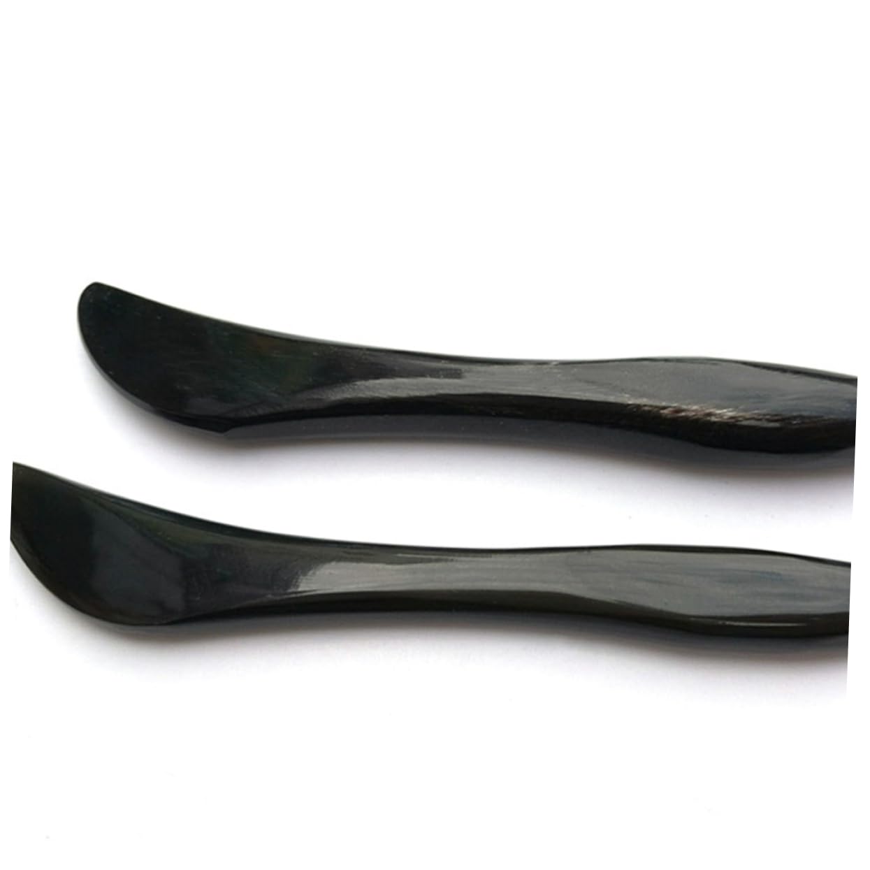 FOMIYES Natural Buffalo Horn Facial Scraper Stick Face Massager Tool for Face Circulation Massager Horn Ribs Stick Handheld Scraper