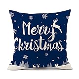 Photo Gallery sysuii set di 4 federe per cuscini di natale, 45 x 45 cm, decorazione natalizia, pupazzo di neve, motivo alce, per la casa, il divano, la camera da letto Photo Gallery sysuii set di 4 federe per cuscini di natale, 45 x 45 cm, decorazione natalizia, pupazzo di neve, motivo alce, per la casa, il divano, la camera da letto