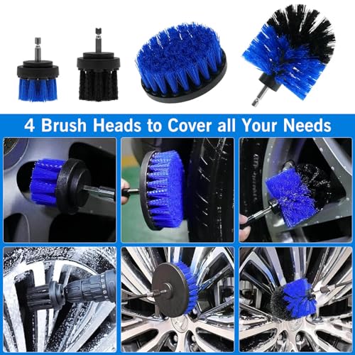 Zero to Auto® Ultimate 22 Pieces Car Cleaning Kit with Collapsible Bucket and Bag for Interior/Exterior Detailing/Washing including Brush Microfibre Towel Mitt For Wheels Leather Dashboard (Blue) - Image 4