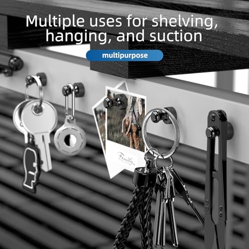 24 Stück Magnet für Magnettafel– Magnete Stark mit Aufbewahrungsbox Kegelmagnete Neodym Magnet Extra Stark, Mini Magnete mit Griff für Magnettafel/Whiteboard/Kühlschrank/Büro, schwarz