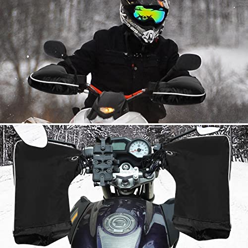 Yunvi Atv Hand Muffs Winter Atv Accessories, Waterproof Atv Gloves, Snowmobile Handlebar Gloves For Men In Cold Weather, Handlebars Gauntlets For Motorcycle, Four Wheelers, Dirt Bike #TOP6