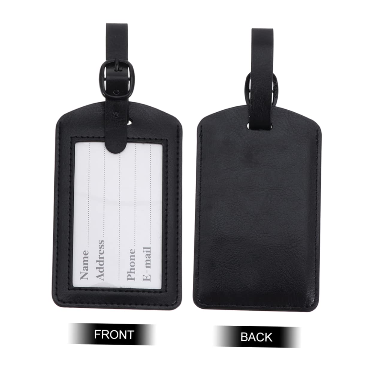 BESPORTBLE 3 Set Etichette Bagaglio Pu Targhette Per Valigia Identificatori Facili Usare 5 Pezzi*3