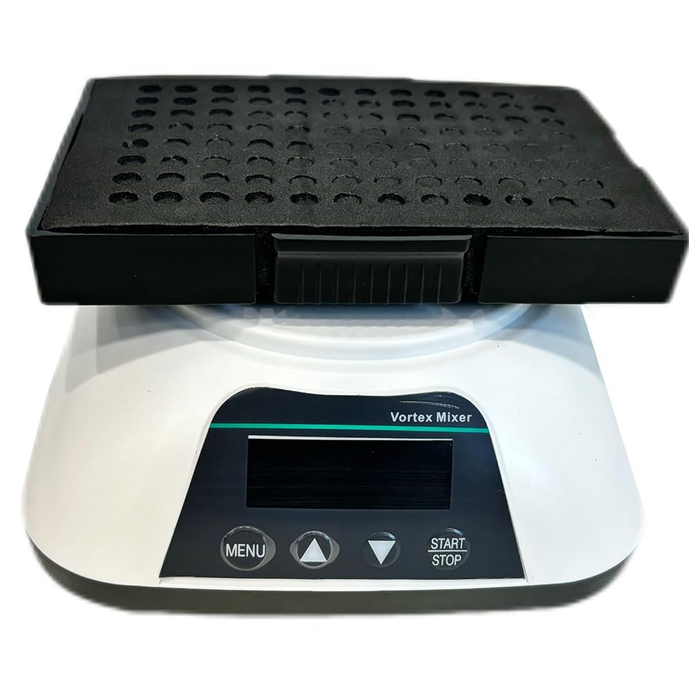 Microplate Shaker Digital Microplate Oscillator with Timing Range 1min-8h RPM Increment 100rpm RPM Range 100-1200rpm Horizontal Gyration Amplitude 4mm Motor Brushless Motor