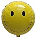 Harnel 18 Classic Smiley Face Mylar Balloons - Pack of 10 Yellow