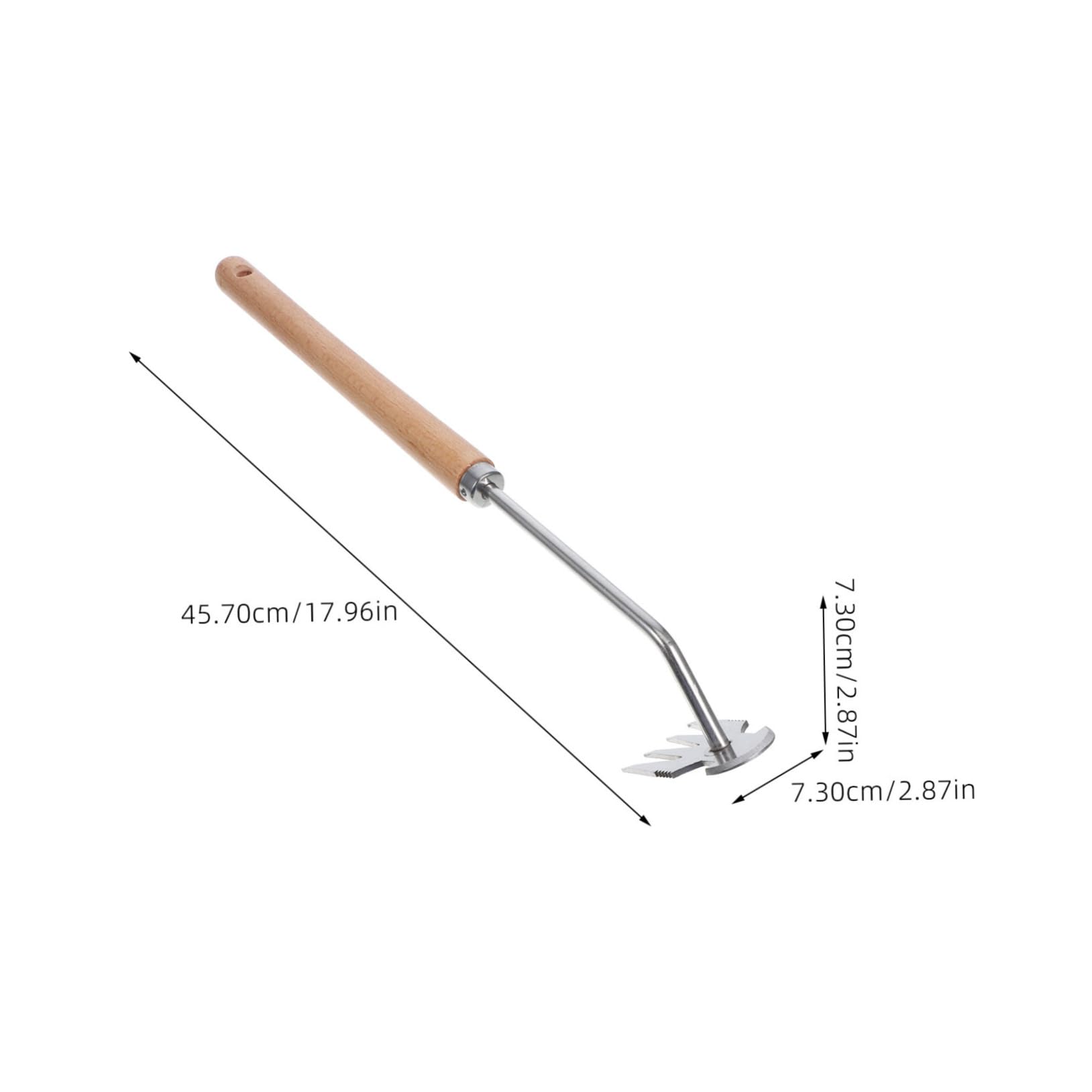 Sosoport 5stücke Ergonomischer Gartenrechen Mit Zinken Handwerkzeug Zum Jäten Multifunktionales Unkrautentfernungsgerät Für Garten Und Rasenpflege