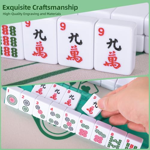 Set de Fichas American Mahjong 166 Piezas con Racks y Bolso miniatura 6