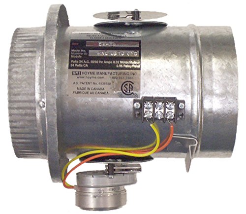 HMI Hoyme Manufacturing Inc. Inline Motorized Fresh Air Damper (Power Open) - 5"