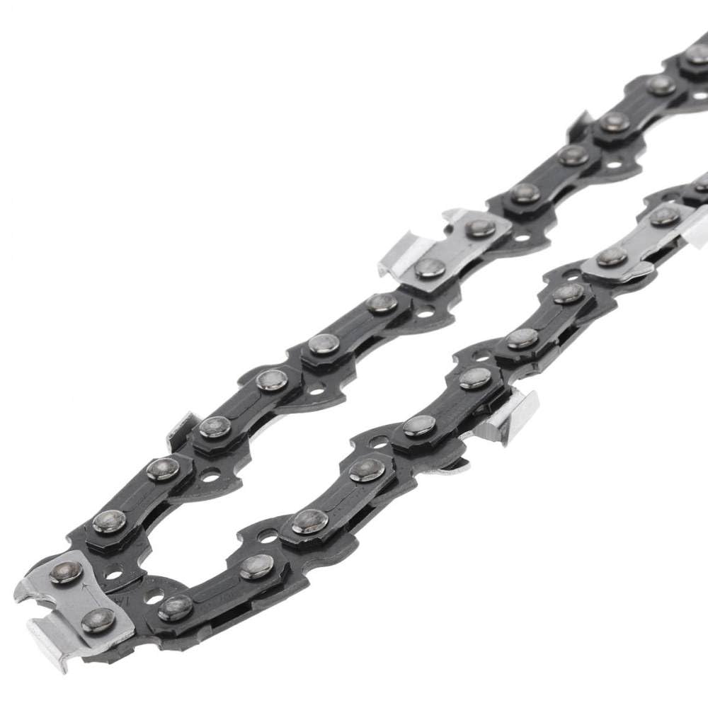 Cadena de Motosierra, Cadena de Motosierra eléctrica de 12 Pulgadas, Paso de 3/8, eslabón de transmisión de 45, Color Gris