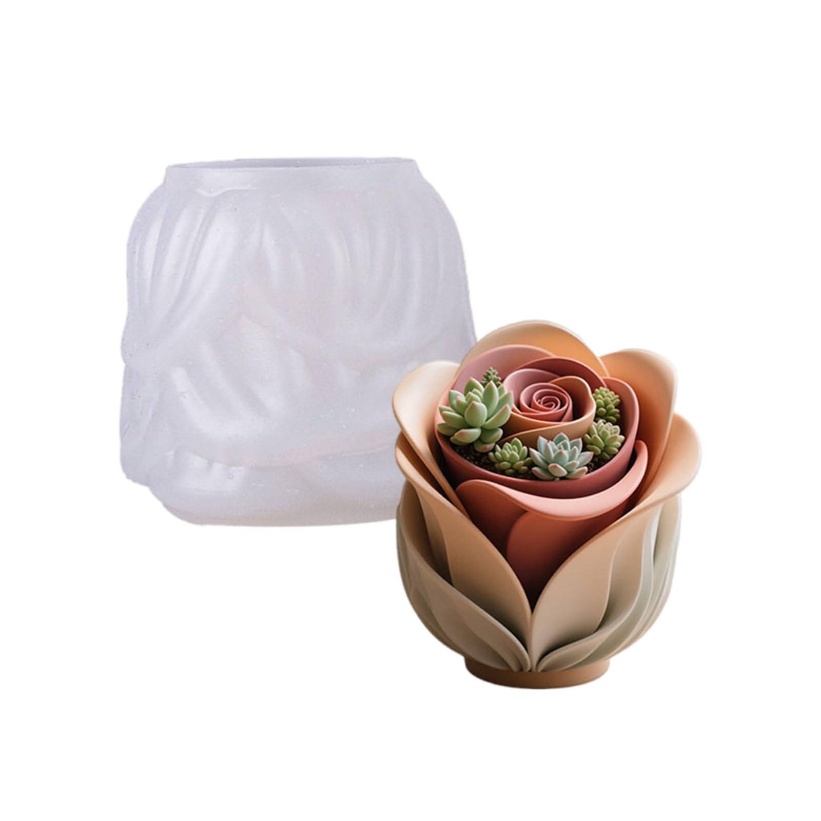 Moule silicone fleur béton accessoire décoration intérieur