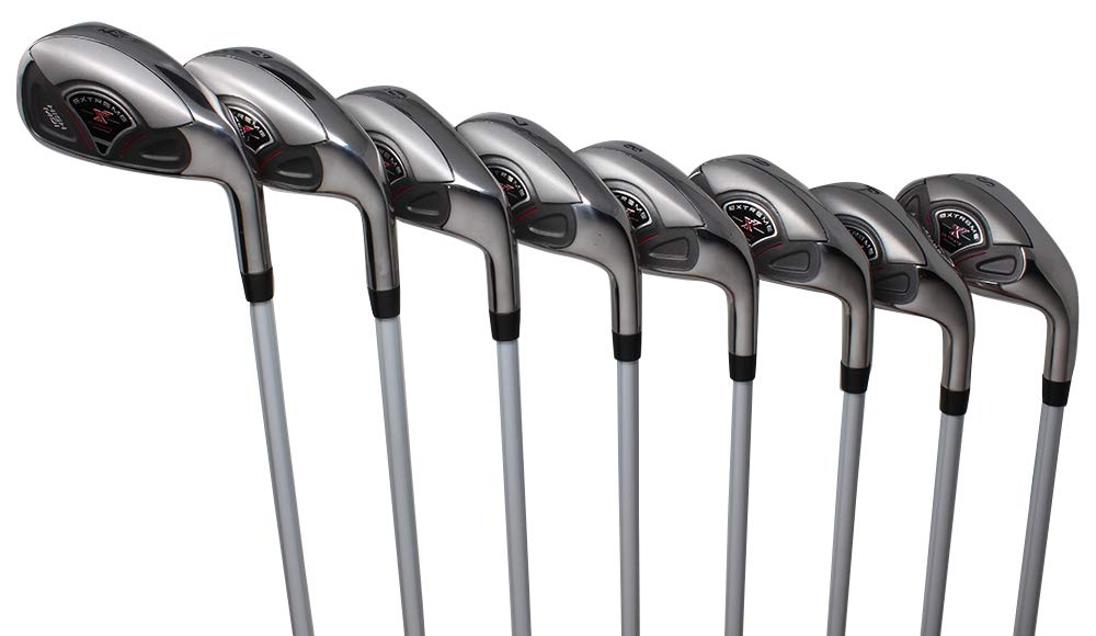 Extreme X7 High MOI Complete 8-Piece Short Men's Iron Set (4-SW) Right Handed Regular R Flex Graphite Shafts (Short Men - 5' to 5'4