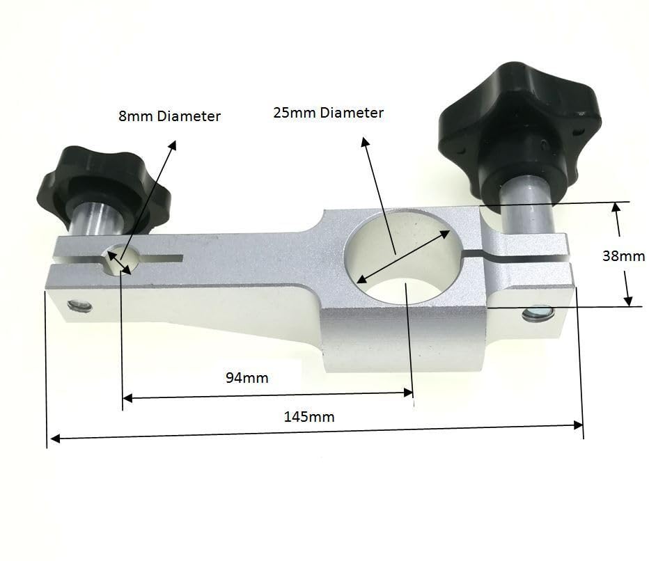 Measuring Arm Bracket for Comparator Stand Indicator Holder 94mm Center Distance