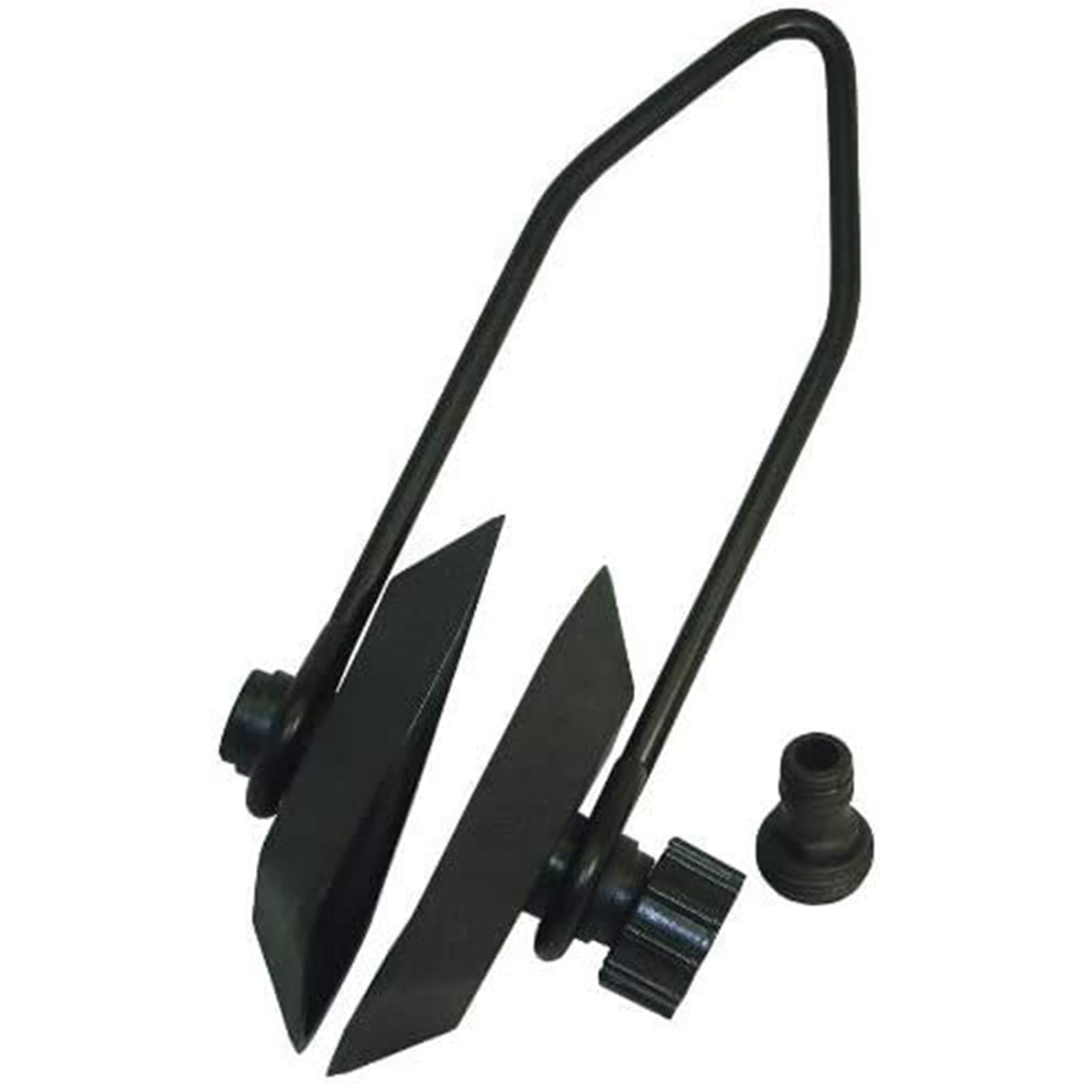 THE WHITE SHOP Universal Rectangular Outboard Engine Flush, Marine Ear Hood Engine Flush (Black)