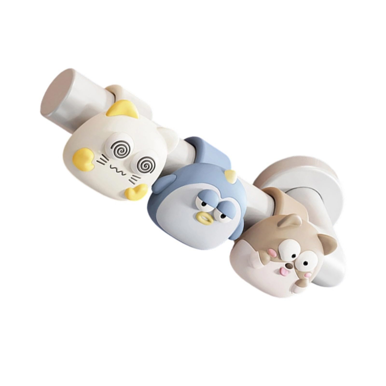 Hredyqw As Shown In The Figure Pack Of 3 Silicone Door Handle Bumper Covers With Playful Puppy Patterns For Household