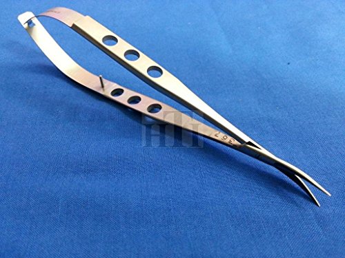 Premium O.r Grade Castroviejo Micro Surgical Scissors 5.5" Curved Ophthalmic Ophthalmology Instruments (Hti Brand) #TOP1