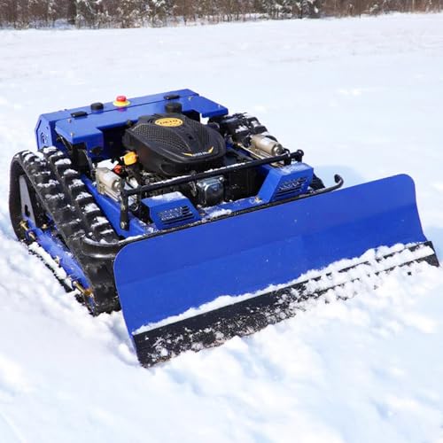 The Remote Control Lawn Mower is Equipped with a Snow