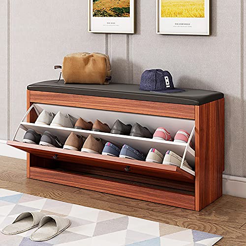 Banc d'entrée avec étagère à chaussures meuble de couloir gain de place