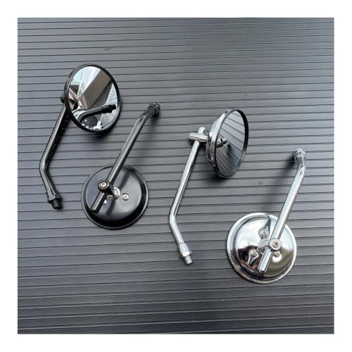 Espejos retrovisores moto redondos universales de 10mm en pack de 1 par 3