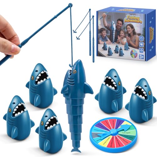 JONEG Fishing Game Toys for Kids 3-5, Who Can Catch The Longest Fish Board Games, Preschool...
