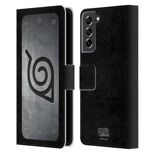 Étui portefeuille Naruto Shippuden Bandeau d'Konoha pour Samsung Galaxy S21 FE 5G en cuir