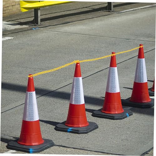 HEALLILY 2 Rolos De Corrente De Cone De Estrada Corrente De Segurança Correntes De Segurança De Trân