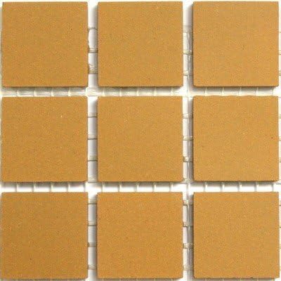 20mm Unglazed Porcelain Mosaic Tiles - Yellow
