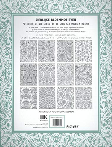 Kleurboek voor volwassenen Sierlijke bloemmotieven