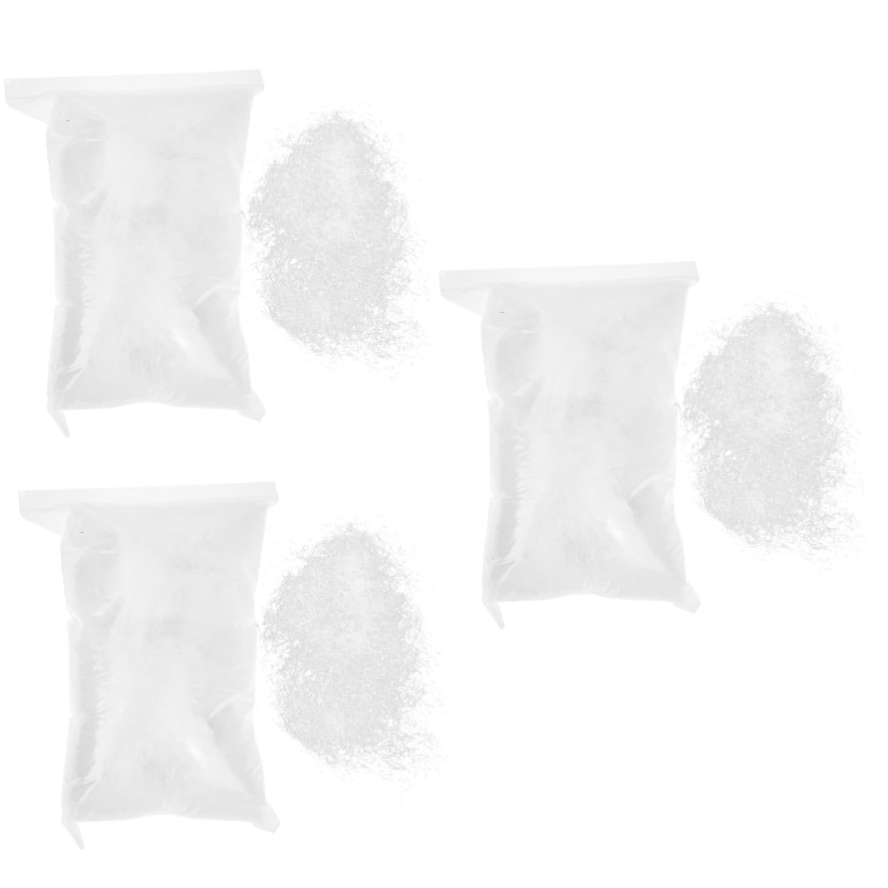 NUOBESTY 3 Piezas 1 Material De Relleno De Animales De Peluche Muñeca De Poliéster Felpa Peluche De Plátano Relleno De Fibra para Peluches Animal De Peluche Relleno De Poli Algodón