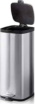 Amazon｜ottostyle.jp ペダル式 ステンレス ごみ箱 スリム 【クローム