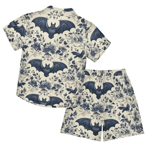 Image of Boccsty Red Strawberry Boy Summer Shorts Sets Hawaiian Toddler Boys T-Shirt & Pants 2 Pcs 3T-10T